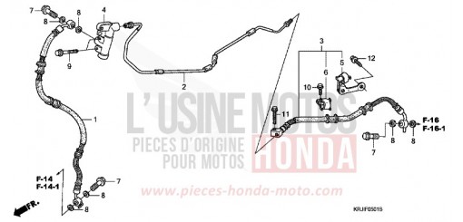 REAR BRAKE PIPE (FES125) (FES150) FES1253 de 2003